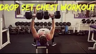 Drop set chest workout