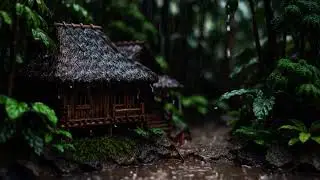 Rain in the Forest Cabin ASMR &ndash; Peaceful Jungle Rain Sounds for Sleep, Relax & Study