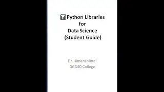 Python Libraries to master for Data Scientist Role- Student Guide