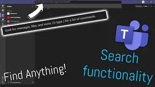 Searching functionality: Microsoft Teams How To