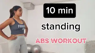 10min Standing Abs #beginners #absworkout 