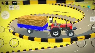 Drive Tractors on Stunt Road 🚜🔥 | Mega Trolley Pulling Challenge | #tractorgame #gamingvideo #tracto