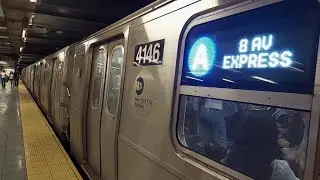 MTA 8th Avenue Line: (A)(C)(E) Trains + Yankees Special @ 14th Street