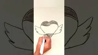 Easy bird heart drawing 2026  #drawing #art #fyp #satisfying #shorts