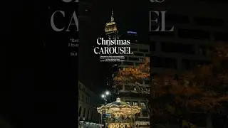 Christmas Carousel in New York City #nyc #christmas #shorts