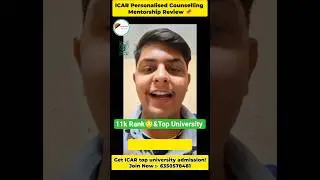 From 11k Rank➡️ ICAR&rsquo;s Top Agricultural University (PAU) ICAR mentorship Review ❤️