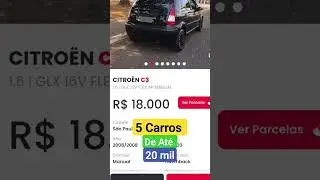 5 carros de at&eacute; 20 mil reais #car #carros #custom #veiculoeletrico