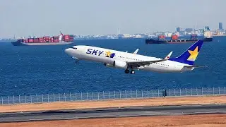SKY・JA73NJ ボーイングB737-800羽田空港離陸・2026/1/6
