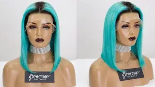 Turquoise Hair Bob Lace Front Wigs Human Hair Wigs|PREMIER LACE WIGS