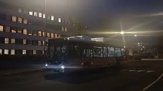 Bus 595 RATP - D&eacute;part d&rsquo;un GX137 L GNV N&deg;7191 au Boursidi&egrave;re en direction de Robinson RER 