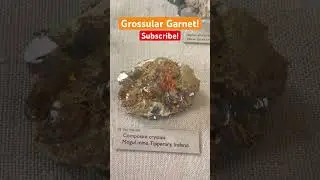 Grossular Garnet Specimen! 🤯 #shorts #minerals #rocks