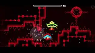 Day 9 of doing 100 attempts on Bloodbath on Geometry Dash 
