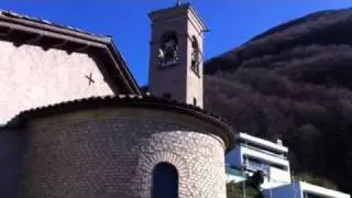 Chiesa di Cureggia e vista su Lugano