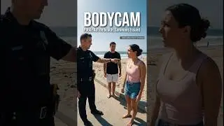 Bodycam: Public Act on Beach, Summons Issued