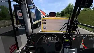 ETS2 Bus Mod Gameplay Rennes-Bourges Beam Eye-tracker