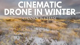 DJI NEO Cinematic Drone Footage | Snowy Winter Sunset over Cannock Chase, UK | Fly with Neo