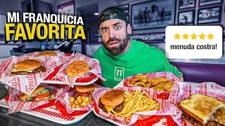ENCONTRÉ LA MEJOR SMASHBURGER de FRANQUICIA SIN QUERER y ME PEDI TODA LA CARTA