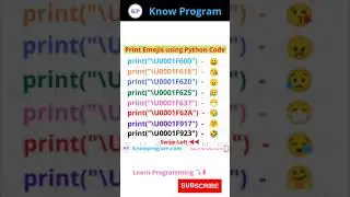 Print Emojis using Python Code  | 