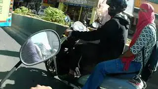 Life feels better at full throttle ..... Hello Cutie #bike #baby #hyderabad #casoncs6 #viral 