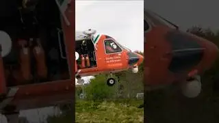 EI-ICG Lift-Off From Letterkenny Hospital 🔴⚪️🟢 #irishcoastguard #shorts
