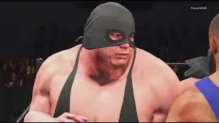 Bio wrestling Giant mike 7ft6 over 400 pounds Giant bill 7ft6.5 over 500 vs joe and billy