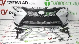 Рестайлинг бампер ZS Sport на Toyota Camry 50, 55 в стиле Lexus с 2015г