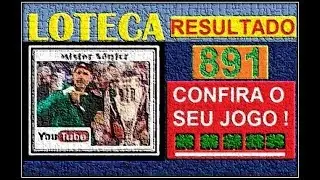 LOTECA CONCURSO 891 - CONFIRA O SEU JOGO - RESULTADOS, AGORA  !