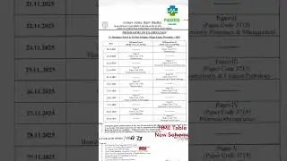 Time Table Main Exam | D Pharmacy | New Scheme #newscheme #dpharmacy #2025 #timetable2025 #ruhs