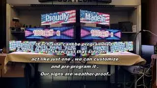 Master-slave LED SIGN , videos by USATECK