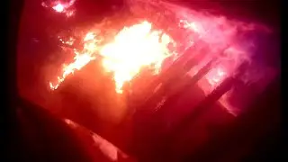 BVFD - Well Involved Structure Fire *Helmet Cam*