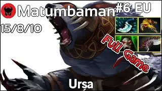 Matumbaman [Liquid] plays Ursa!!! Dota 2 Full Game 7.20