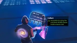 Fortbyte #5 - Accessible by using Laid Back Shuffle Emote inside a Dance Club Guide - Fortnite