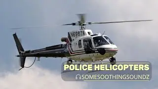 Police Helicopter l Hovering & Searching Ambience for Sleep, Study & Realism (ASMR/Ambience)