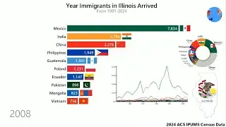 Immigrant Arrivals to Illinois by Country (1981-2024)