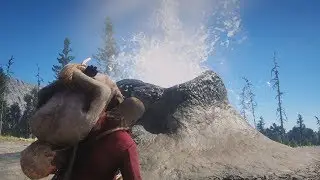 Red Dead Redemption 2 - Throwing People into The Geyser