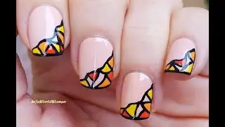 Pastel MOSAIC NAIL ART / Beige Fall Nails 2020 / Life World Women