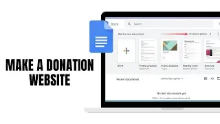 How To Make a Donation Website in Google Site