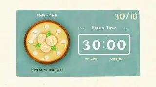 Is time to Lemon Pie! 🍋🥧 | STUDY WITH ME | Pomodoro Timer | Lo-Fi music | 2hour