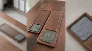 Hard Bamboo Gongfu Tea Tray with Drain #servingtray