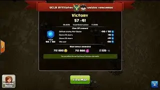 UCLA Affiliates defeats unidos vencemos-War Stats & Heroic Attack TH7 vs TH8