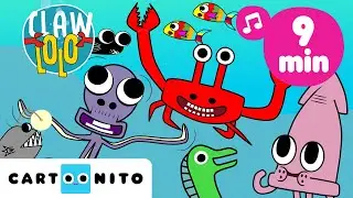 10 Minuten Tanzspa&szlig; f&uuml;r Kinder 🎵 | Fr&ouml;hliche Lieder mit Meeresfreunden 🌊 | Clawlolo 🦀