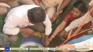 YS Jagan completes 3100 Km of Prajasankalpa Yatra and Plants a tree at Vizianagaram District