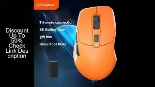 KYSONA Uranus Pro Wireless Gaming Mouse 54g PAW3395 Lightweight 8KHz Polling Rate 26000DPI Ultimate