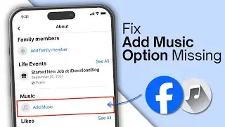 How To Fix Facebook Profile Add Music Option Not Showing | Facebook Profile Music on Profile Missing