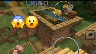 Encontrei um VILLAGER colhendo trigo na vila do MINECRAFT !