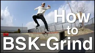 【ハウツー バックサイドKグラインド（クルックドグラインド）】Howto Kgrind（crooked grind) | How to スケボートリック
