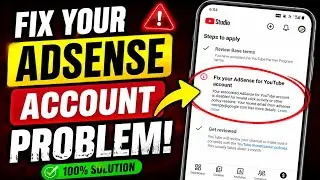How to Fix AdSense for YouTube Account Disabled Problem (Step by Step) Goole adsense problem 