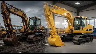 ASMR Excavator Restoration: Full Rebuild of Rare Yellow CAT B6015 1988 from Abandoned to Showroom
