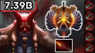 NEW PATCH 7.39b - IMMORTAL GRIMSTROKE Hard Support Gameplay - Dota 2 Support