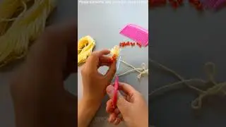 Amazing Trick with Hair Comb   Easy Woolen Flower Making     #shorts